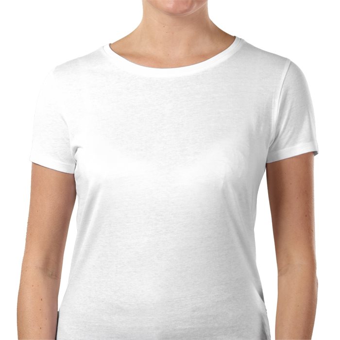 Personnalisé  T-Shirt à col rond femmes pas cher prévisualisation
