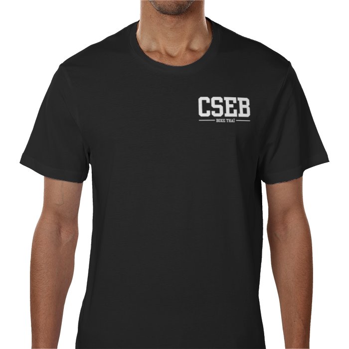 T shirt noir logo dos