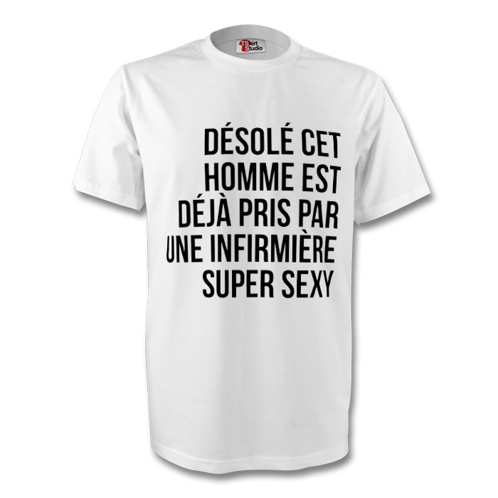 T shirt désolé cet homme est deja pris Clearance
